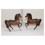  Lot 395 Vintage Beswick England porcelains (2) brown and black stallions
