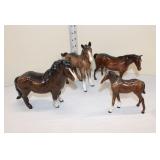  Lot 400 Vintage Beswick England porcelains (4) horses, 2 horses and 2 colts