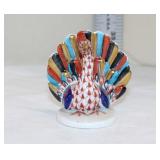  Lot 448 Herend Hungary vintage hand painted porcelain peacock figurine