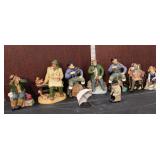  Lot 452 (8) Royal Daulton vintage porcelain various figurines of men