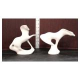  Lot 457 (2) Royal Dux porcelain vintage horse figures