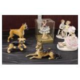  Lot 477 (6) Vintage German porcelain figures