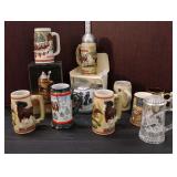  Lot 511 (12) vintage various beer steins some German