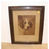  Lot 545 Semi Antique print Rosa Bonheur, Tete De Chien, Collection L. Tedesco framed artwork
