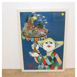  Lot 564 Vintage signed artwork (?) Bom Wiinblad -81 multi color