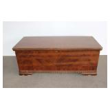  Lot 610 Vintage walnut cedar chest needs TLC