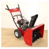  Lot 628 CraftsMan 5.5 hp 24" electric start snow blower, does have compression