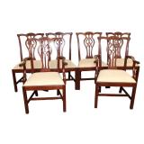  Lot 502 Set of 6 Stickley solid mahogany dining room chairs