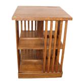  Lot 519 Stickley mission oak revolving bookcase approx. 22" w x 22" d x 30" h