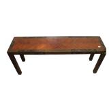  Lot 551 Drexel Asian inspired decoration walnut/paint deco sofa table