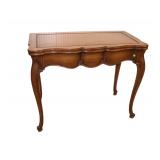  Lot 553 Vintage French style cherry flip top extension table