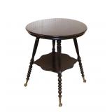  Lot 554 Antique 24" diameter mahogany lamp table