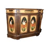  Lot 565 Contemporary 4 door golf decorated credenza