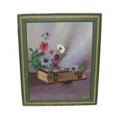  Lot 575 Vintage oil on board