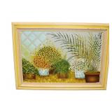  Lot 580 Vintage oil on canvas signed K. Johnson