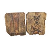  Lot 597 Pair of Egyptian style wall arts by Architectural Graphics