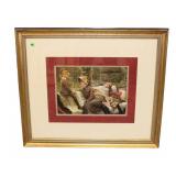  Lot 600 Contemporary Victorian style print