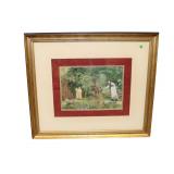  Lot 602 Contemporary print of an outdoor scene