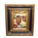  Lot 604 Decorator oil on canvas in nice frame