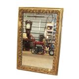  Lot 605 Antique gold gild carved frame mirror