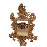  Lot 607 Fancy carved and ornate composition decorator mirror