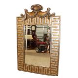  Lot 612 Quality bevel glass Italian style carved decorator mirror