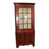  Lot 618 Antique 2pc mahogany corner cabinet
