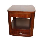  Lot 631 Contemporary 1 drawer mahogany lamp table
