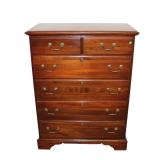  Lot 648 Solid mahogany 6 drawer high chest