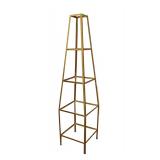  Lot 656 Vintage metal frame 4 tier étagère shelf