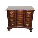  Lot 678 Councill solid mahogany block front 4 drawer bachelor chest
