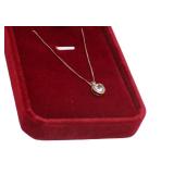  Lot 701 14K yellow gold with aquamarine pendant charm necklace approx. 18"