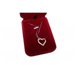  Lot 703 .22ct diamond and rose gold over sterling pendant charm necklace