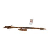  Lot 722 Hand carved dragon blow gun made in Indonesia with 7 darts