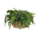  Lot 743 Asian doubled handled oval bowl with faux fern