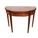  Lot 767 Henkel Harris burl mahogany flip top game table