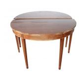  Lot 783 2pc mahogany table