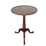  Lot 785 Vintage Kittinger solid mahogany tilt top table