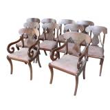  Lot 786 Set of 10 Old Dominion by Kittinger dining room chairs