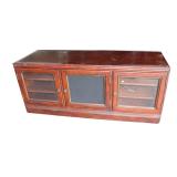 Lot 800 Mahogany 3 door credenza/media cabinet