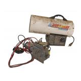  Lot 808 Duraheat 60,000 BTU propane heater and electric wench