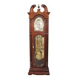  Lot: 115 - Howard Miller mahogany tall case grandfather clock, lighted