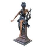  Lot 740 Large bronze 20th century signed Melodie Bellansa, 31