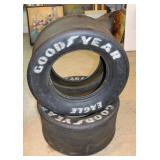 Signed NASCAR race tires would make a nice coffee table www.SouthJerseyAuction.com