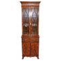 South Jersey Auction Lot 500: Theodore Alexander Althorp George III Sheraton style petite narrow library bookcase curio cabinet