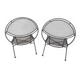 Pr Salterini Maurizio Tempestini MCM iron radar chairs  www.SouthJerseyAuction.com