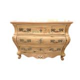 144-1 Vintage Pulaski Decorator Pine Chest Original Paint www.SouthJerseyAuction.com