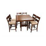 146-1 7pc. Mahogany Finish Pub Set www.SouthJerseyAuction.com