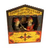 Antique Punch and Judy cast iron mechanical bank www.SouthJerseyAuction.com