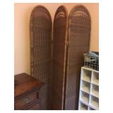Rattan room divider